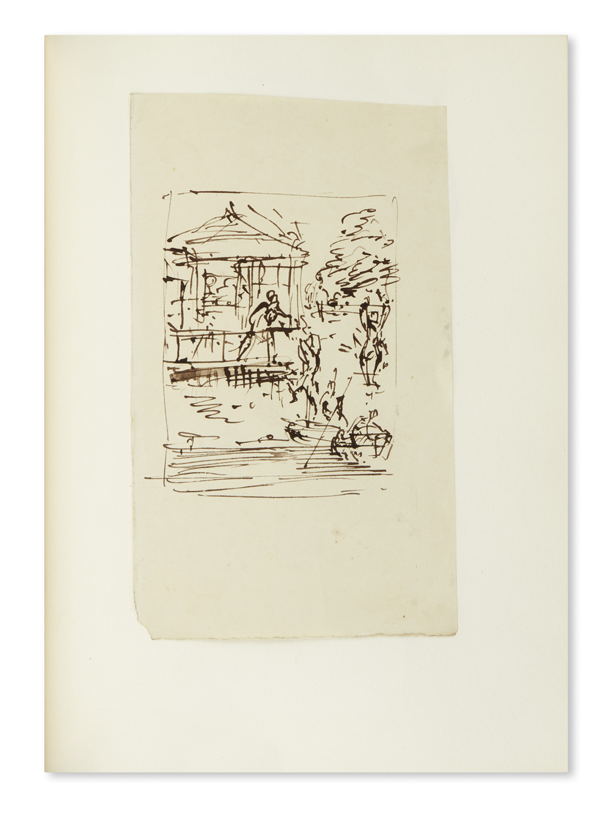 CRUIKSHANK, GEORGE. Over 200 drawings in ink or pencil, 6 Signed, small fragmentary sketches,